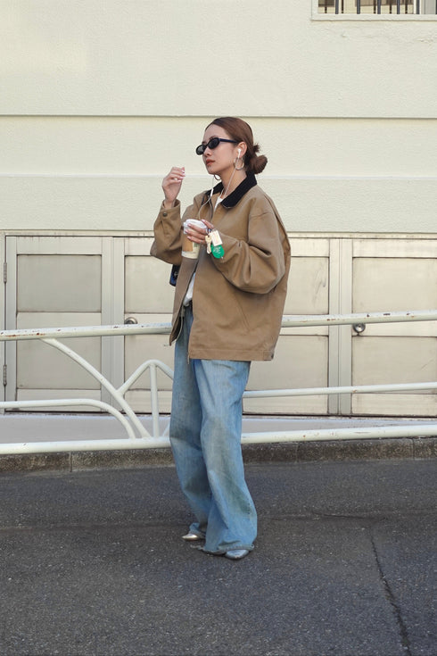 バイカラールーズブルゾン